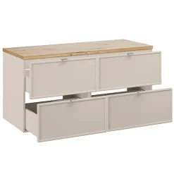 Petits-Meubles Meuble sous-vasque 120cm plan de toilette Alba Cachemire