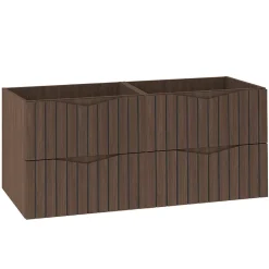 Petits-Meubles Meuble sous-vasque 120cm Siena bois et noir* Meuble Sous-Vasque