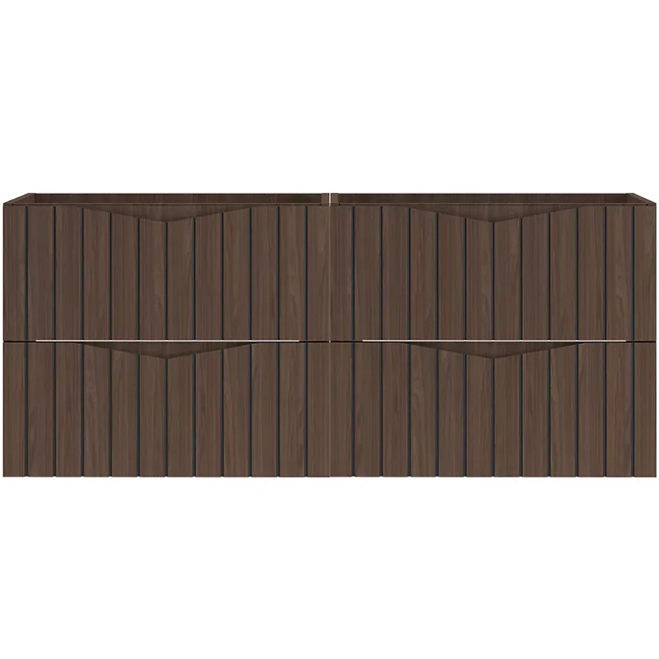 Petits-Meubles Meuble sous-vasque 120cm Siena bois et noir* Meuble Sous-Vasque