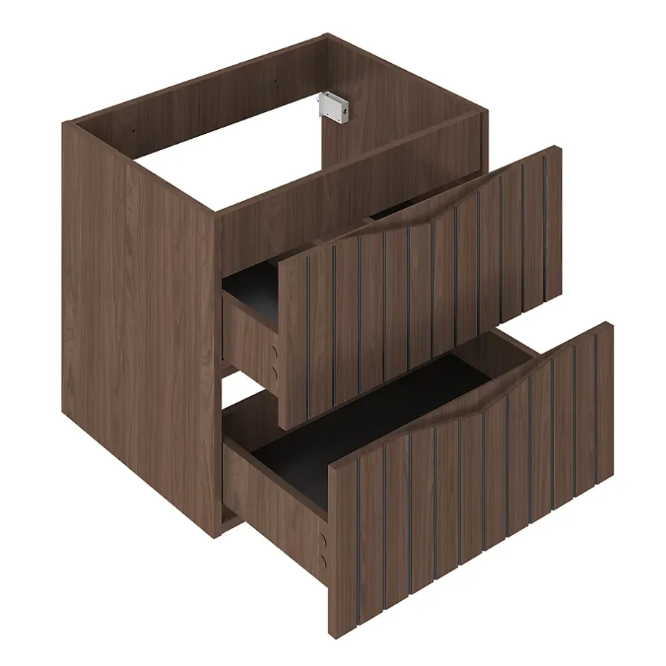 Petits-Meubles Meuble sous-vasque 120cm Siena bois et noir* Meuble Sous-Vasque