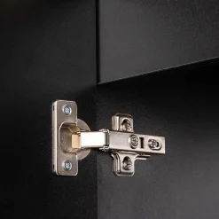 [En.Casa] Meuble sous-vasque NEWPORT avec lavabo 80 x 57 x 39 cm noir rainuré en.casa