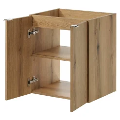 [En.Casa] Meuble sous-vasque NEWPORT 50 x 60 x 40 cm effet chêne noir en.casa* Meuble Sous Lavabo
