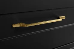 Furnidea Meuble suspendu sous lavabo CLASSIC noir 80 cm* Meuble Sous Lavabo