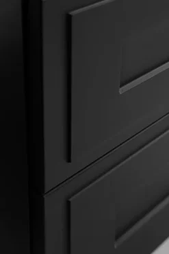 Furnidea Meuble suspendu sous lavabo CLASSIC noir 80 cm* Meuble Sous Lavabo
