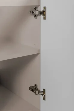 Furnidea Meuble suspendu sous lavabo avec 2 portes FLOW CACHEMIRE 80 cm* Meuble Sous Lavabo