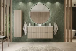 Furnidea Meuble suspendu sous lavabo FLOW cachemire 120 cm
