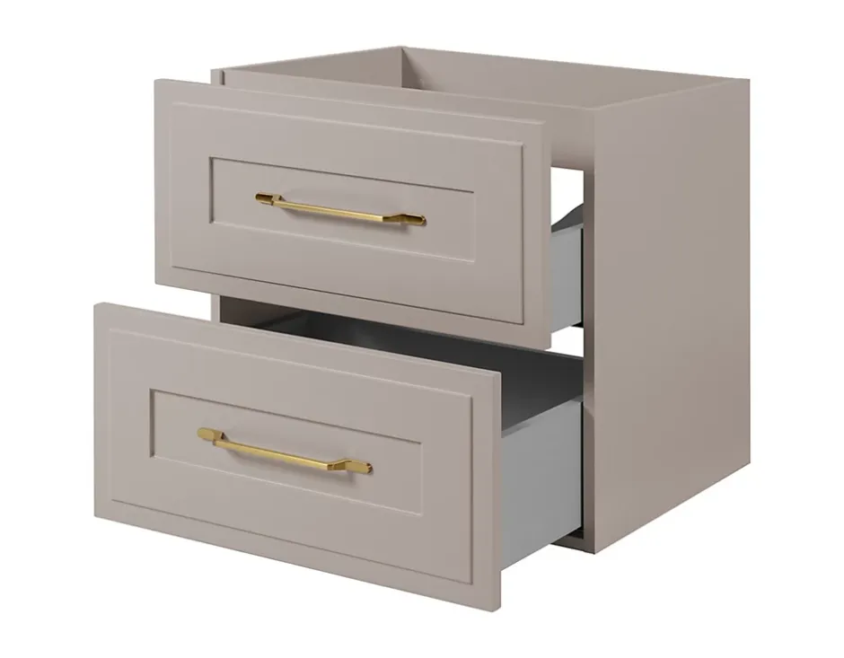 Furnidea Meuble suspendu sous lavabo CLASSIC cachemire 60 cm* Meuble Sous Lavabo