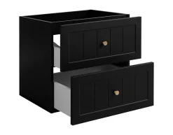 Furnidea Meuble suspendu sous lavabo GUSTO noir 60 cm