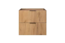 Furnidea Meuble suspendu sous lavabo FLOW chêne 60 cm* Meuble Sous Lavabo