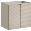 Furnidea Meuble suspendu sous vasque avec 2 portes VIVA CACHEMIRE 60 cm