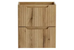 Furnidea Meuble suspendu sous vasque 50 cm à tiroirs NOVA chêne Coast Evoke