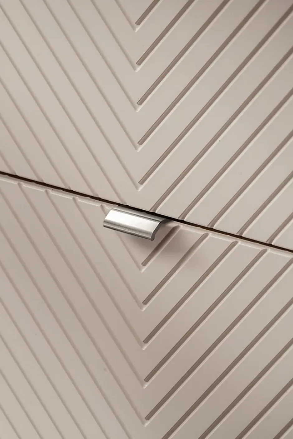 Furnidea Meuble suspendu sous vasque avec 2 tiroirs VIVA CACHEMIRE 60 cm