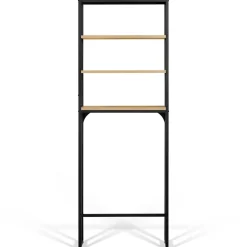 IDMarket Meuble étagère dessus WC 4 étagères DETROIT design industriel