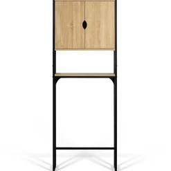 IDMarket Meuble étagère dessus WC placard DETROIT design industriel