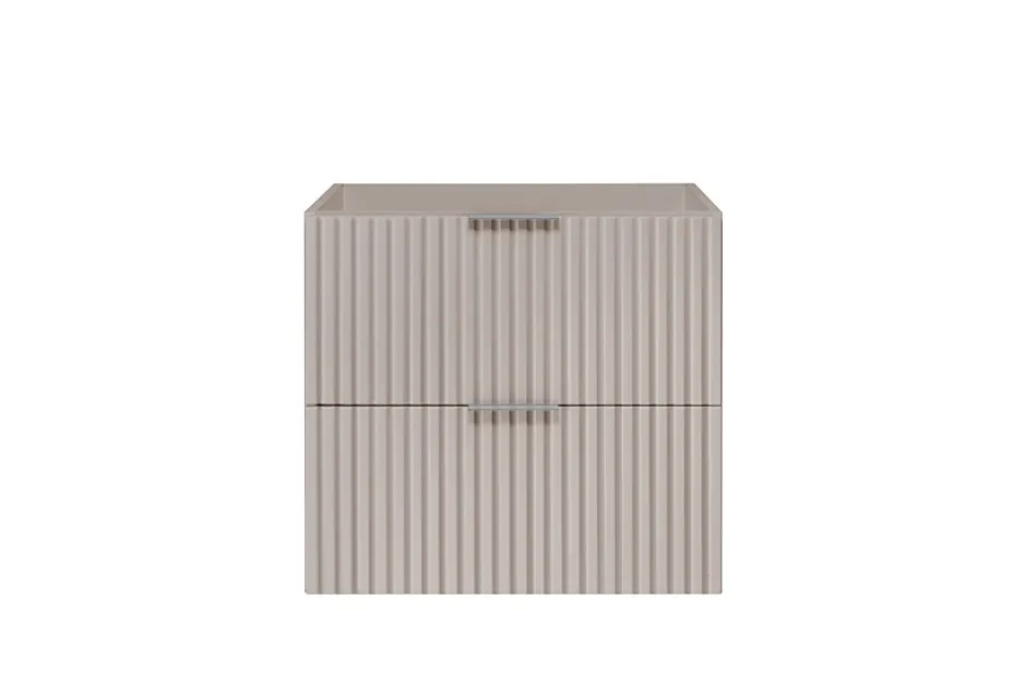 3xE Living Meuble vasque, Cachemire, 60 x 57 x 46 cm, poignée argentée, sans plateau* Lave-Mains