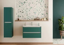 Sanitaire Meuble vasque JUPITER 3.0 Bleu Canard 80 cm - SANS miroir