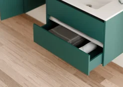 Sanitaire Meuble vasque JUPITER 3.0 Bleu Canard 80 cm - SANS miroir
