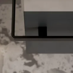 Bernstein Meuble vasque lave-main Anthracite mat 45x35x50cm (LxPxH) 1 tiroir + rangement droite + poignée Noir mat - COMPACT450