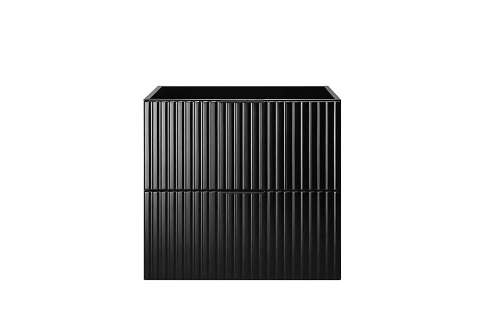 3xE Living Meuble vasque, Noir, 60 x 57 x 46 cm, poignée noire, sans plateau* Lave-Mains