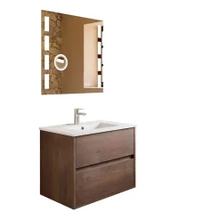 Cuisibane Meuble vasque suspendu ALIXIA 70 cm + miroir Excell Plus