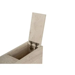 Pier Import Meuble WC effet travertin, 2 tiroirs 1 porte MARFA* Armoire De Salle De Bains