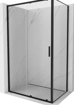 Mexen Exo cabine de douche coulissante 110 x 70 cm, transparent, noire - 8151-110-070-70-00