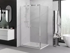 Mexen Exo cabine de douche pivotante 100 x 75 cm, transparent, chrome - 8182-100-075-01-00