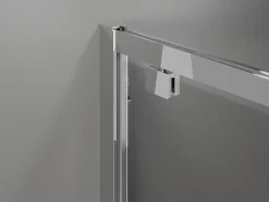 Mexen Exo cabine de douche pivotante 100 x 75 cm, transparent, chrome - 8182-100-075-01-00