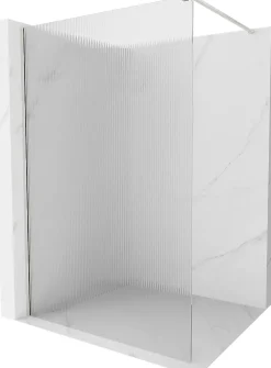 Mexen Kioto paroi de douche Walk-in 90 x 200 cm, rayures 8 mm, nickel brossé - 800-090-101-97-09* Paroi De Douche