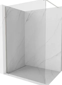 Mexen Kioto paroi de douche Walk-in 55 x 200 cm, transparent 8 mm, nickel brossé - 800-055-101-97-00