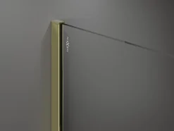 Mexen Kioto paroi de douche Walk-in 160 x 200 cm, transparent 8 mm, doré - 800-160-101-50-00