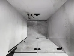 Mexen Lunar-F porte de douche pliante droite 65 cm, transparentes, noires - 836-065-000-70-00-P* Porte De Douche