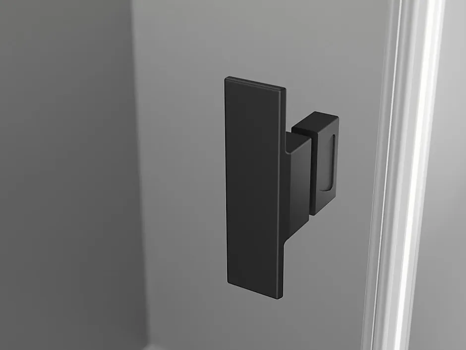 Mexen Mist-B cabine de douche pivotante droite 80 x 110 cm, cadre noir, noir - 8A2T-080-110-70-70-P