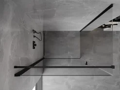 Mexen Mist-B cabine de douche pivotante 100 x 120 cm, transparent, noir - 8A2T-100-120-70-00* Cabine De Douche