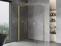 Mexen Mist-B cabine de douche pivotante 80 x 100 cm, transparent, or brossé - 8A2T-080-100-55-00* Cabine De Douche