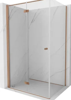 Mexen Mist-F cabine de douche pliante gauche 70 x 80 cm, transparent, cuivre brossé - 8A6T-070-080-65-00-L* Cabine De Douche