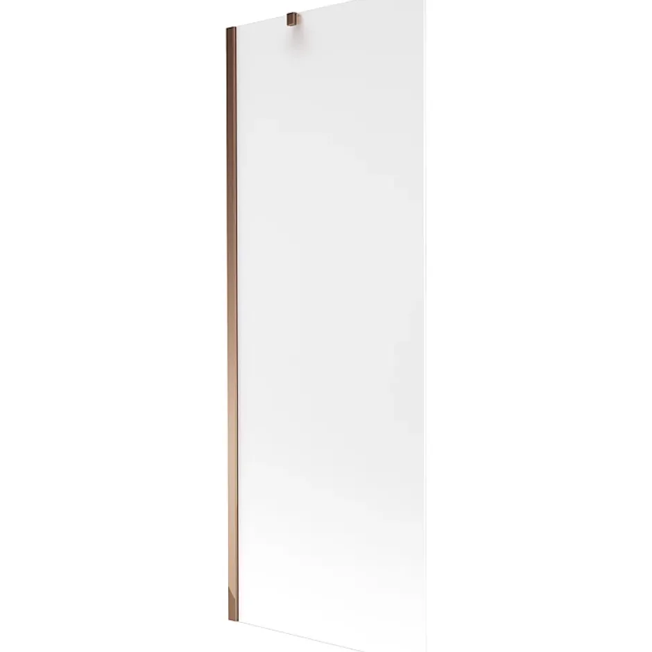 Mexen Next paroi de baignoire 1 vantail 70 x 150 cm, dépoli, or rose - 895-070-000-00-30-60