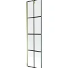 Mexen Next paroi de baignoire 1 volet 50 x 150 cm, grille noire, or - 895-050-000-00-77-50* Paroi De Douche