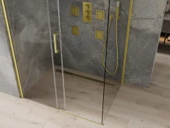 Mexen Omega cabine de douche coulissante 110 x 80 cm, transparent, dorée - 825-110-080-50-00* Paroi De Douche