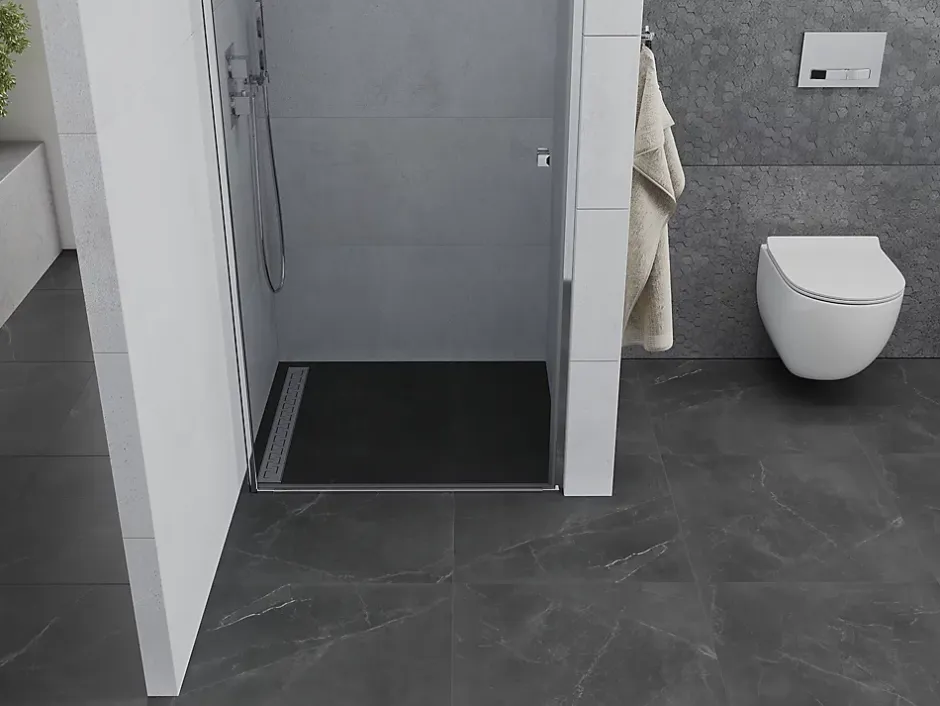 Mexen Pretoria porte de douche à ouverture battante 60 cm, transparent, chrome - 852-060-000-01-00