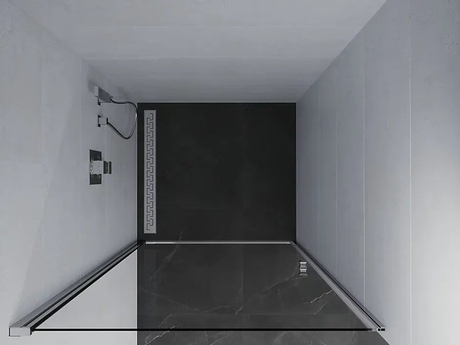 Mexen Pretoria porte de douche à ouverture battante 60 cm, transparent, chrome - 852-060-000-01-00