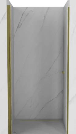 Mexen Pretoria porte de douche pivotante 70 cm, transparent, dorée - 852-070-000-50-00