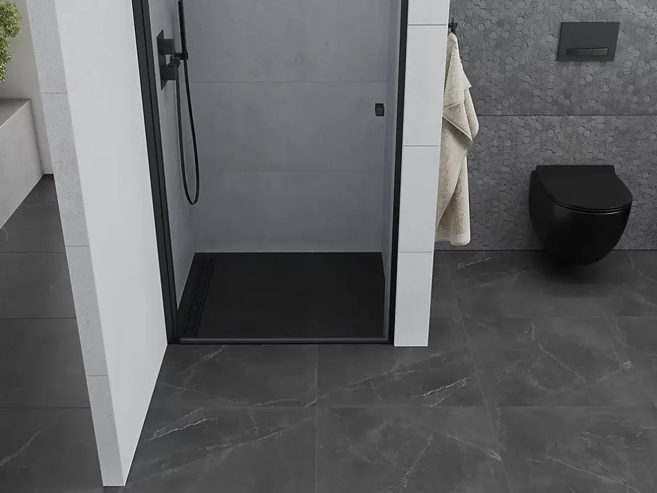 Mexen Pretoria porte de douche pivotante 70 cm, transparent, noir - 852-070-000-70-00* Porte De Douche