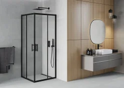 Mexen Rio cabine de douche carrée 90 x 90 cm, transparente, noire - 860-090-090-70-00* Cabine De Douche