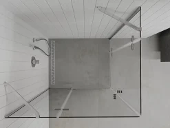 Mexen Roma Duo cabine de douche pivotante 120 x 90 cm, transparent, chrome - 854-120-090-02-00* Paroi De Douche