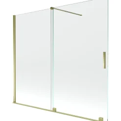 Mexen Velar pare-douche 2 plis coulissant 180 x 150 cm, transparent, doré - 896-180-000-01-50* Paroi De Douche