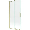 Mexen Velar paroi de baignoire 2 volets coulissants 95 x 150 cm, transparent, doré brossé - 896-095-000-01-55