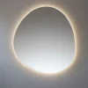 Et Design Miroir à bord poli 100x110 cm de forme profilée avec rétroéclairage led périmétrique et interrupteur tactile