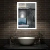 AICA Sanitaire Miroir de salle de bain 50x70cm LED tricolore anti-buée + mémoire + dimmable,
