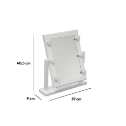 5Five Miroir à led 40x37 cm Blanc -